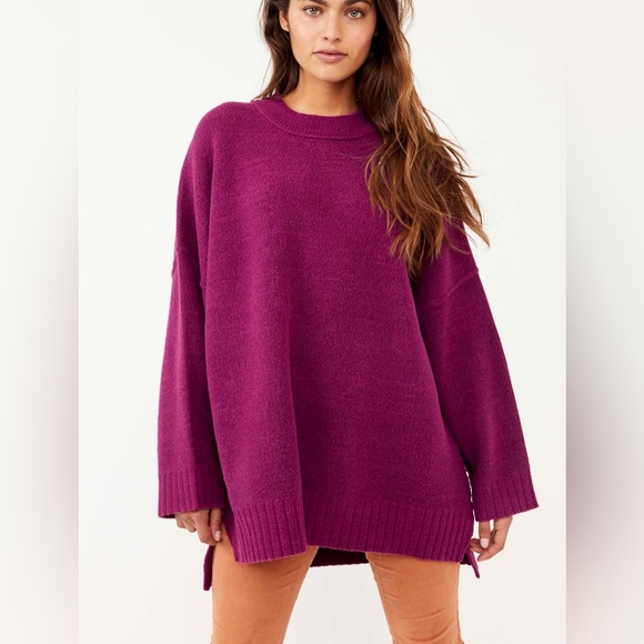 Free People Tops - Free People Peaches Tunic Plum Small